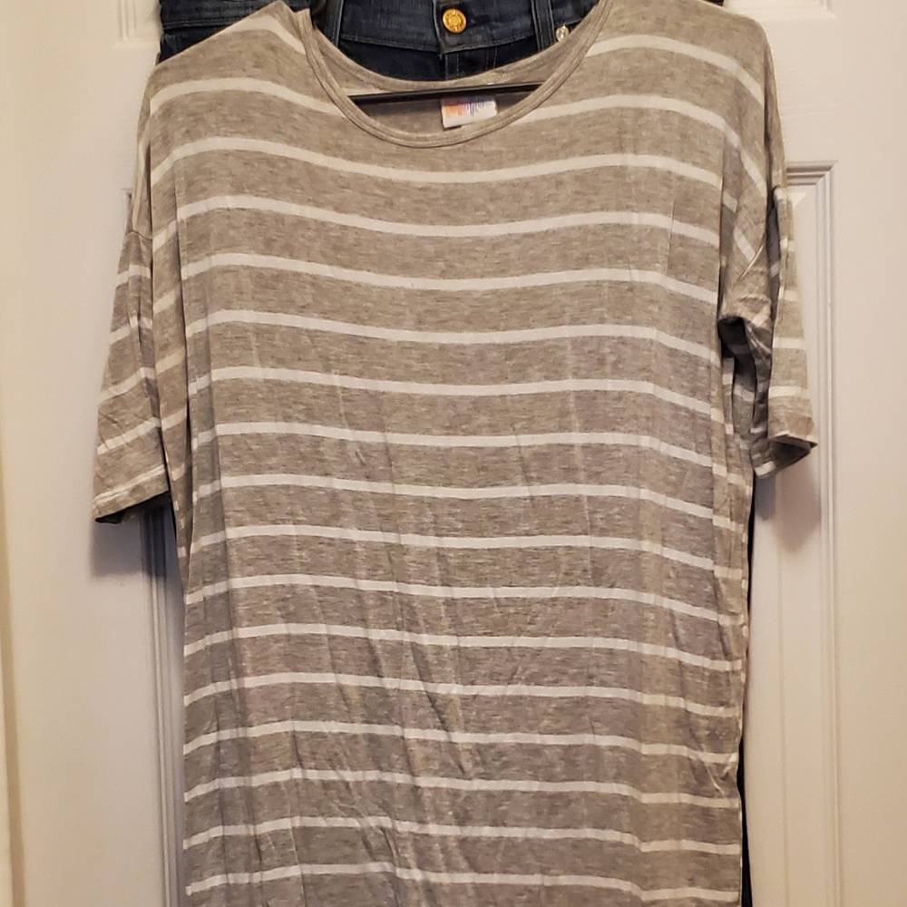 Striped Jersey Knit tee M fit
